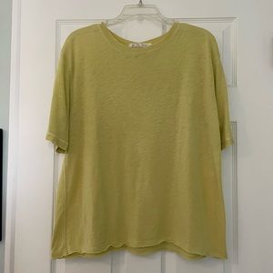 We the Free (Free People) relaxed breezy tee- light green (S)